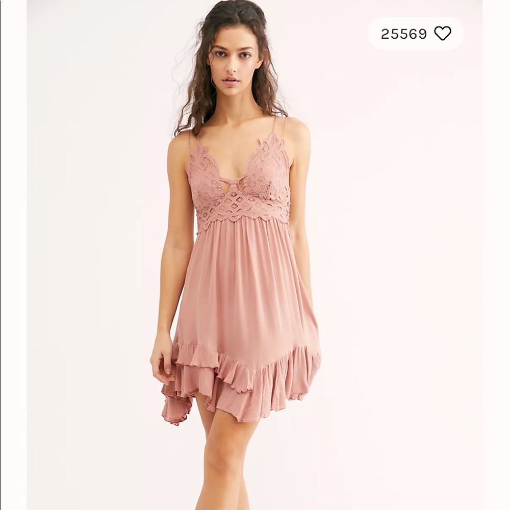 Free People Adella Slip Dress